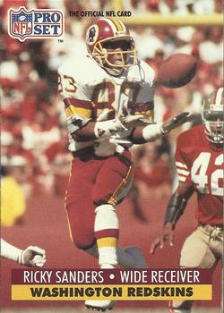 Ricky Sanders Washington Redskins 1991 Pro set NFL #684